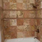 Brown Bathroom tiles | Bassett Carpets